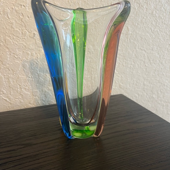 Mid-Century Frantisek Zemek Glass Rhapsody Rainbow Vase - Picture 6 of 6